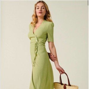 Rouje Gabin size 34, Apple Green Mini Dots